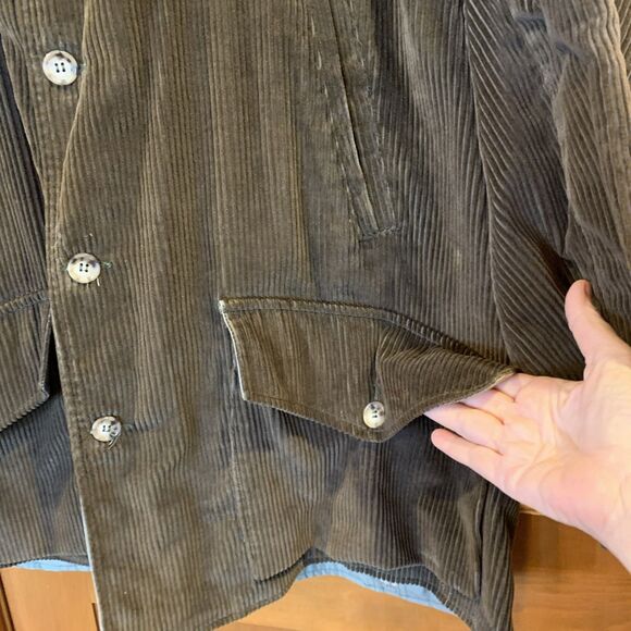 Vintage Abercrombie & Fitch Bird Hunting Jacket Corduroy Outdoors Fowl Sz 46 Grn - Picture 6 of 16